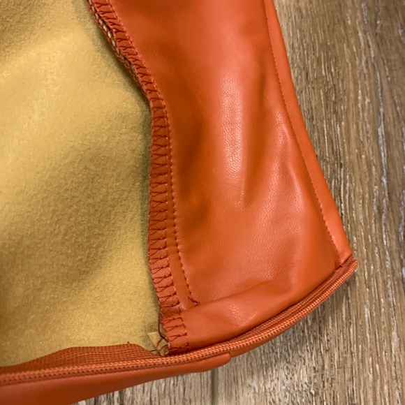 Faux Leather Insulated Zip Pants - Picture 9 of 10